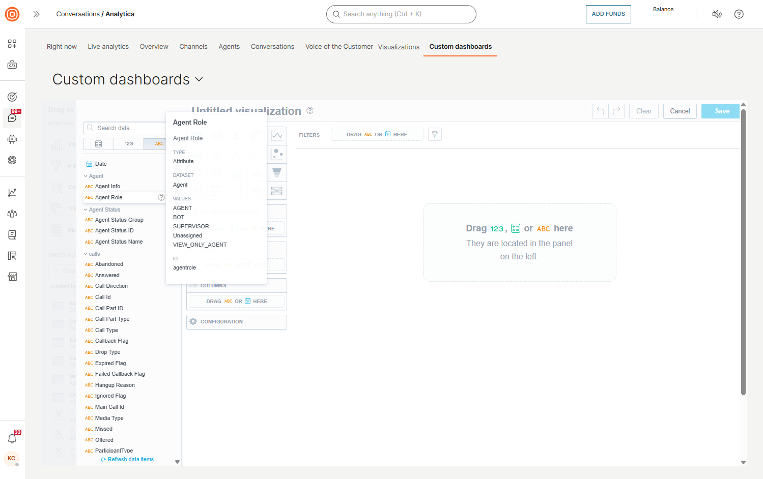 Analytics - Attributes in folders additional info