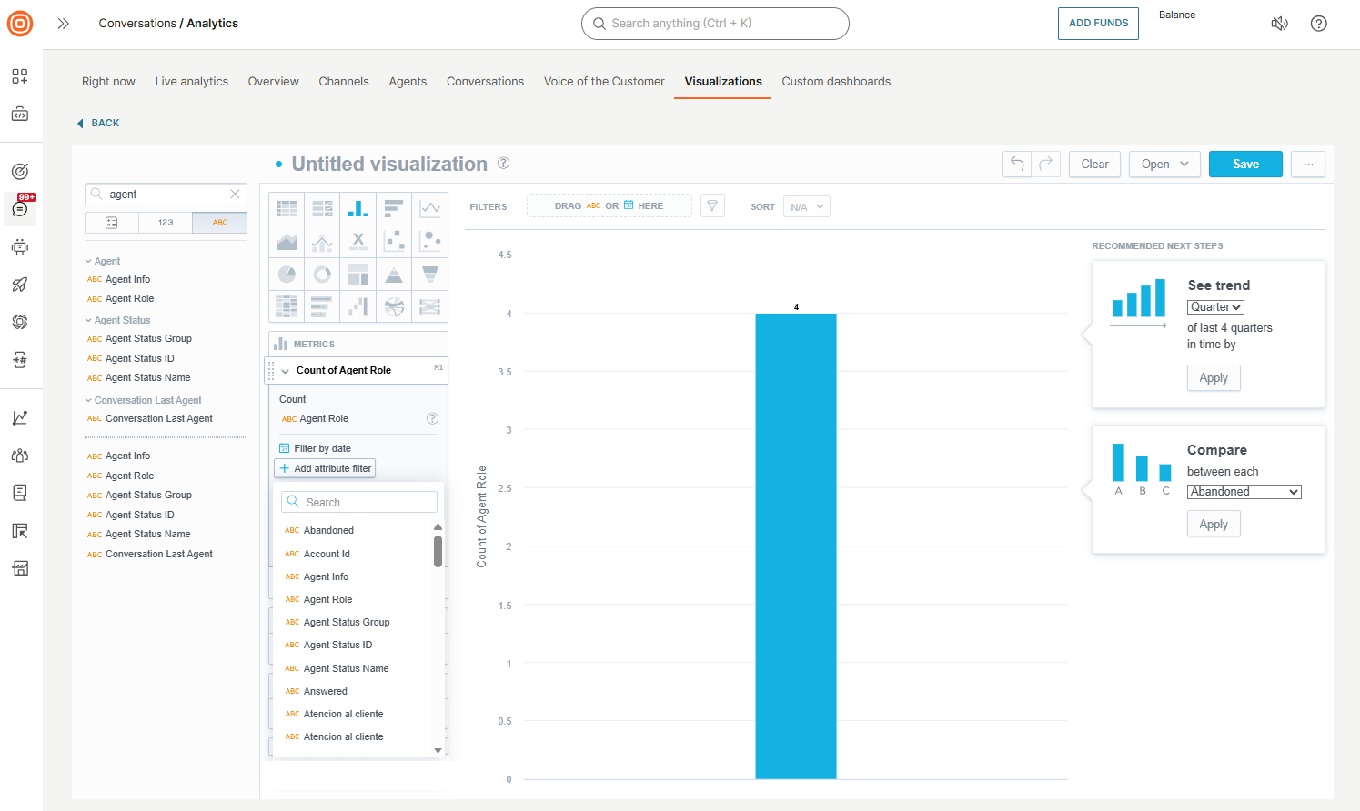 Conversations - Refine metrics