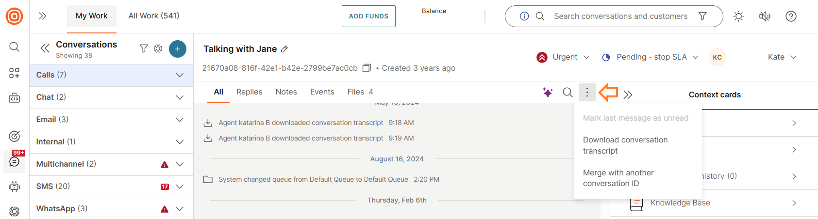 Conversations - Download transcript