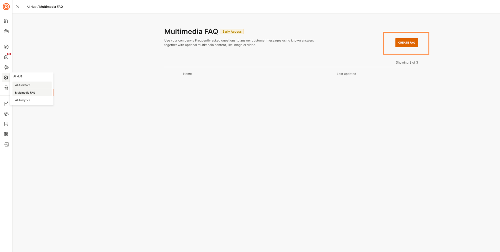 Create a multimedia FAQ