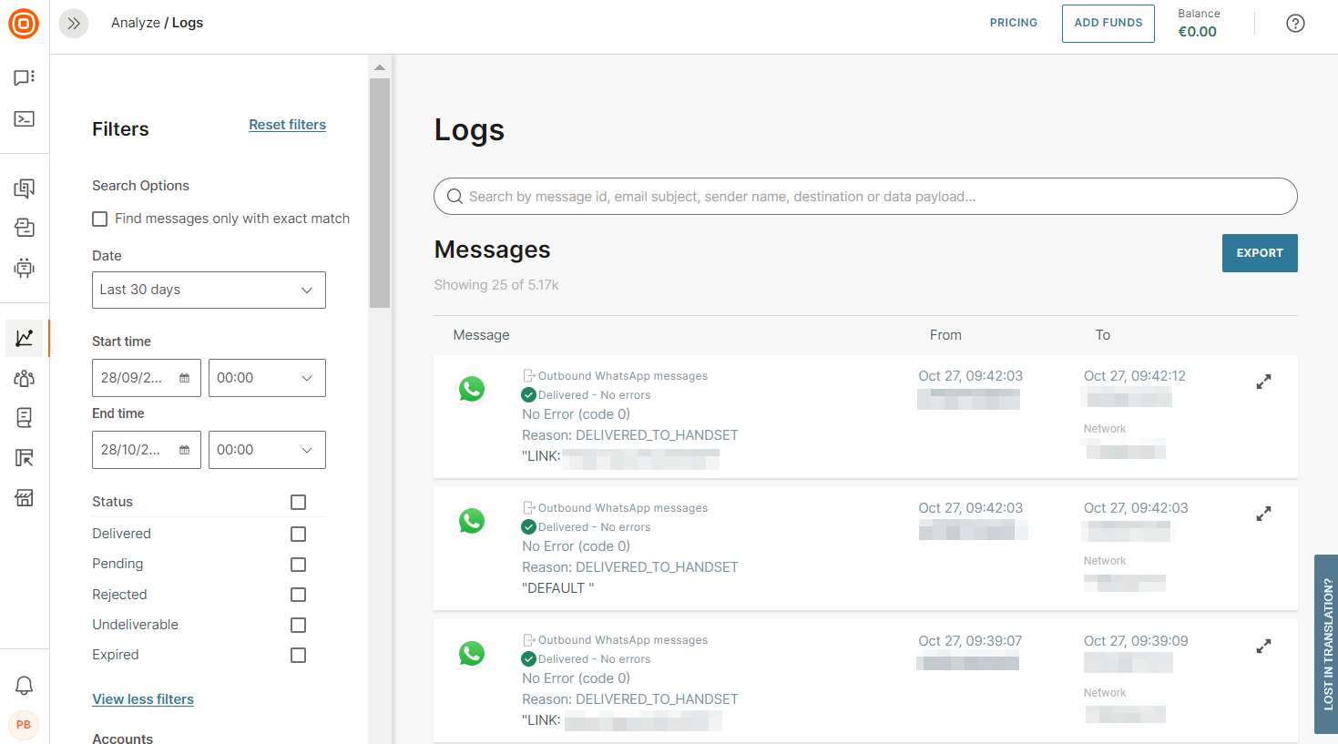 Analyze - logs