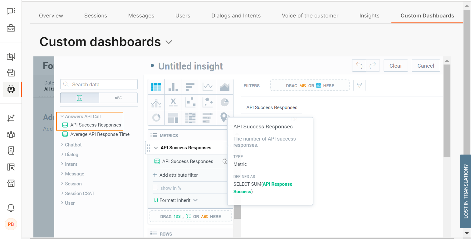 metrics list