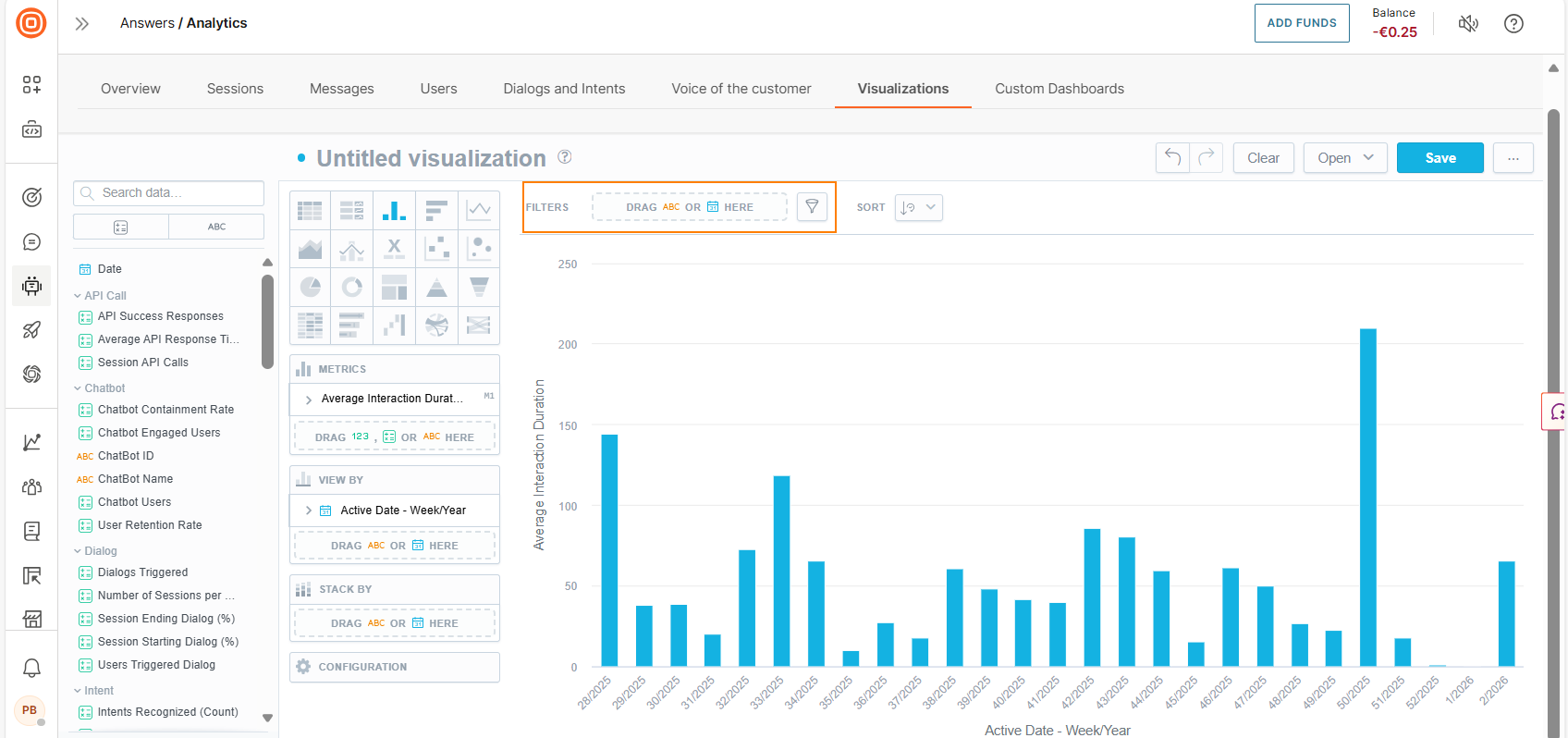 Image that shows how to add filters to visualization