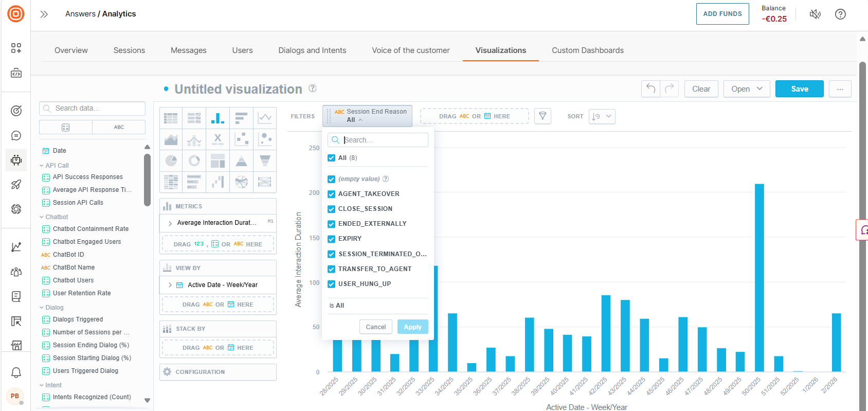 Image that shows the filter options