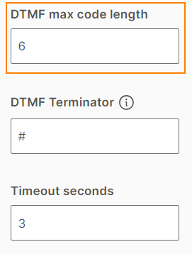 Specify the length of the DTML code