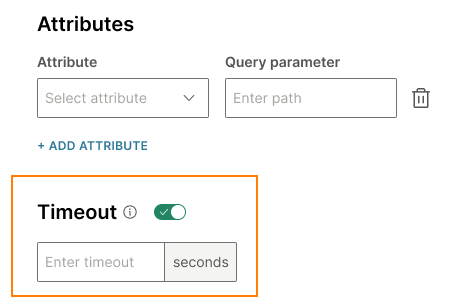 Configure the timeout