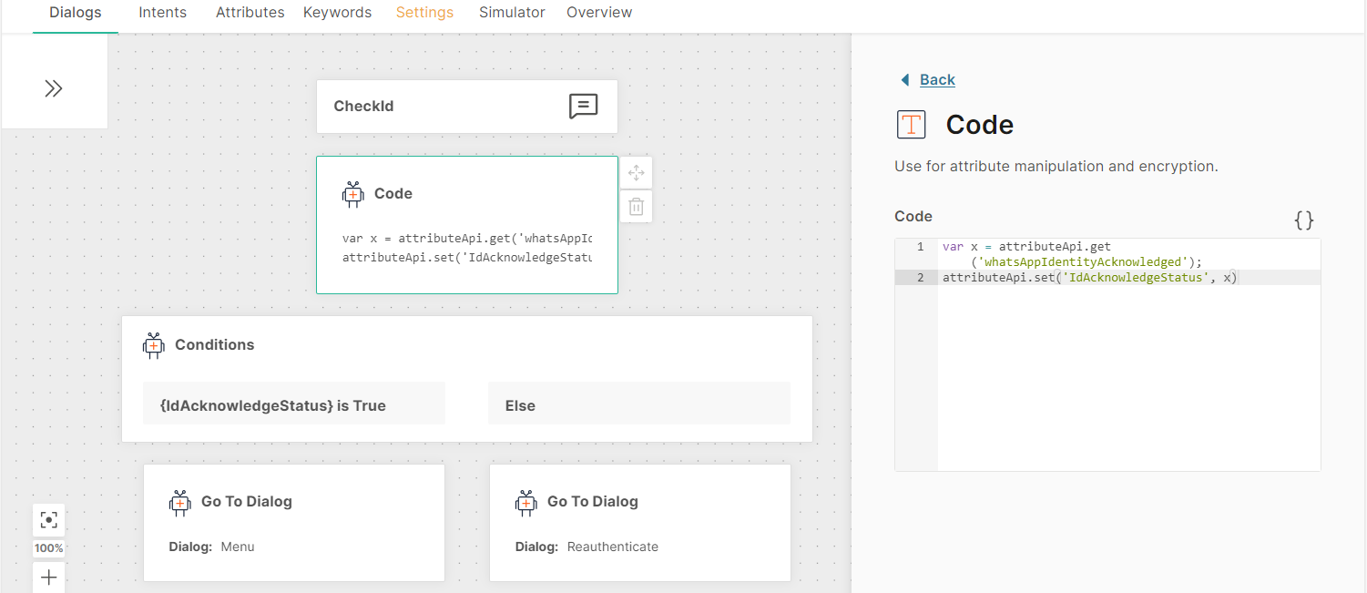 Use a fixed attribute in the Conditions element