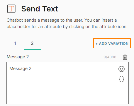 Add message variation