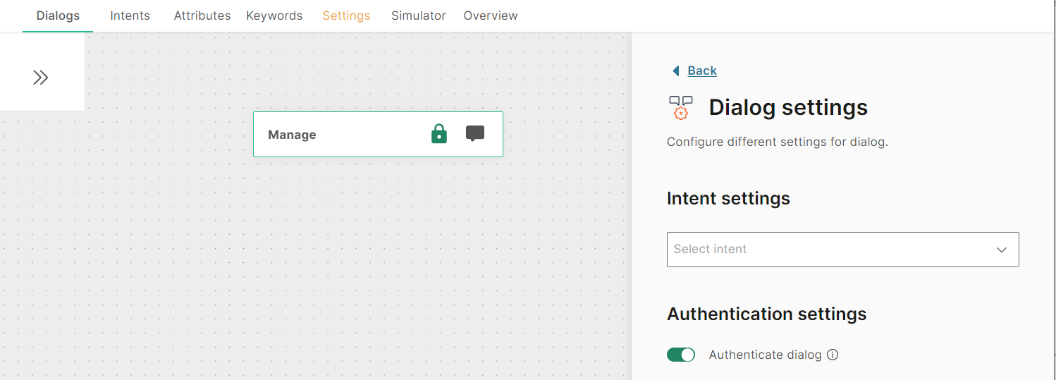 Configure Dialog Settings