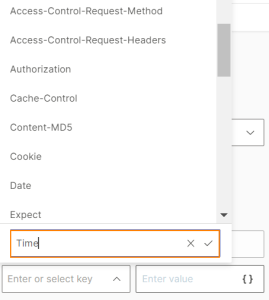 Choose key value pair