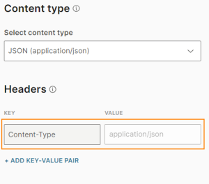 Default key-value pair