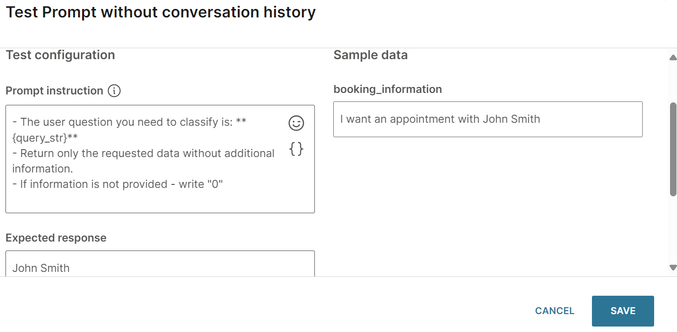 Create the test case