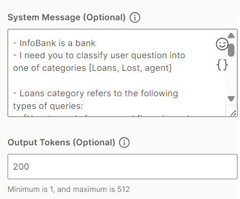 Configure the system message