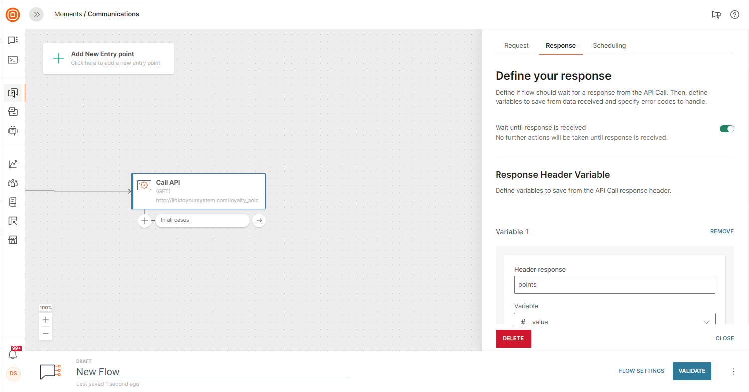 call api response flow