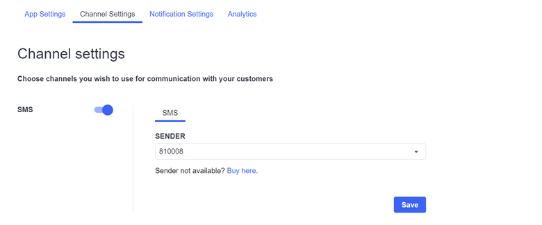 BigCommerce channel settings