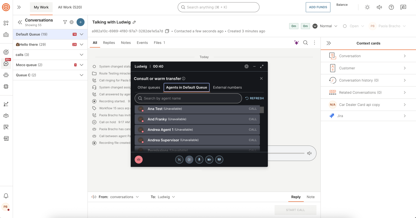 Calls - Consult call options