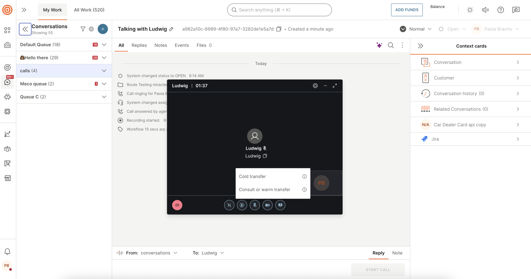 Calls - Consult call