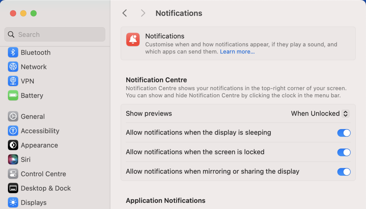 Conversations - Enable Mac notifications