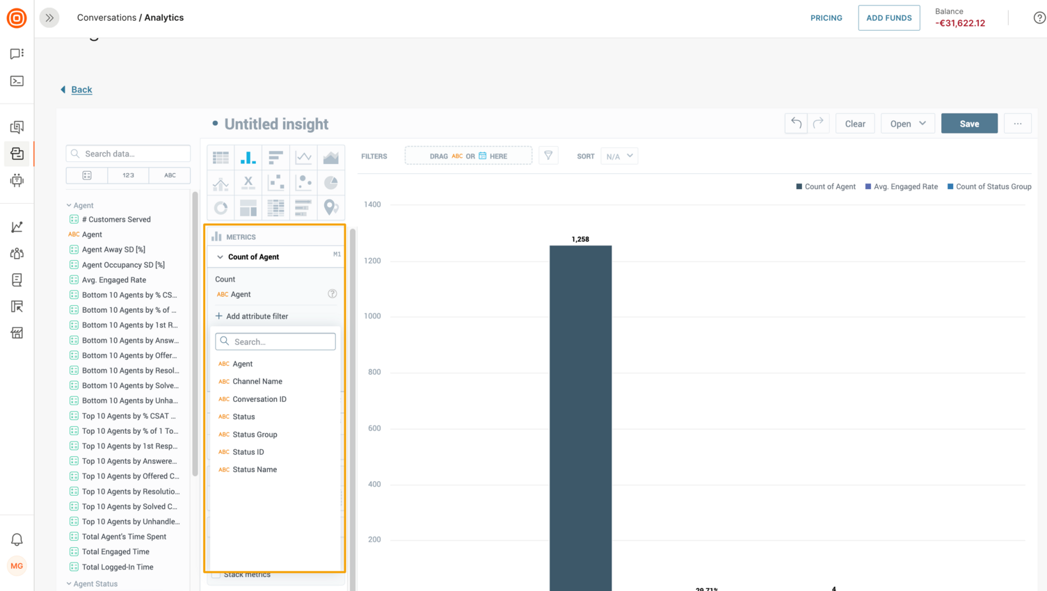 Conversations - Refine metrics