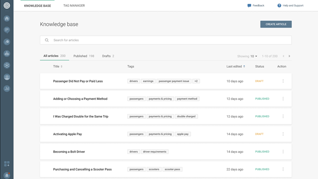 Conversations - Knowledge base