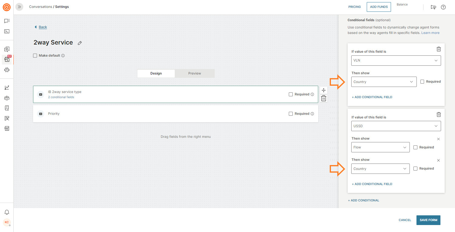 Forms - Conditional inputs