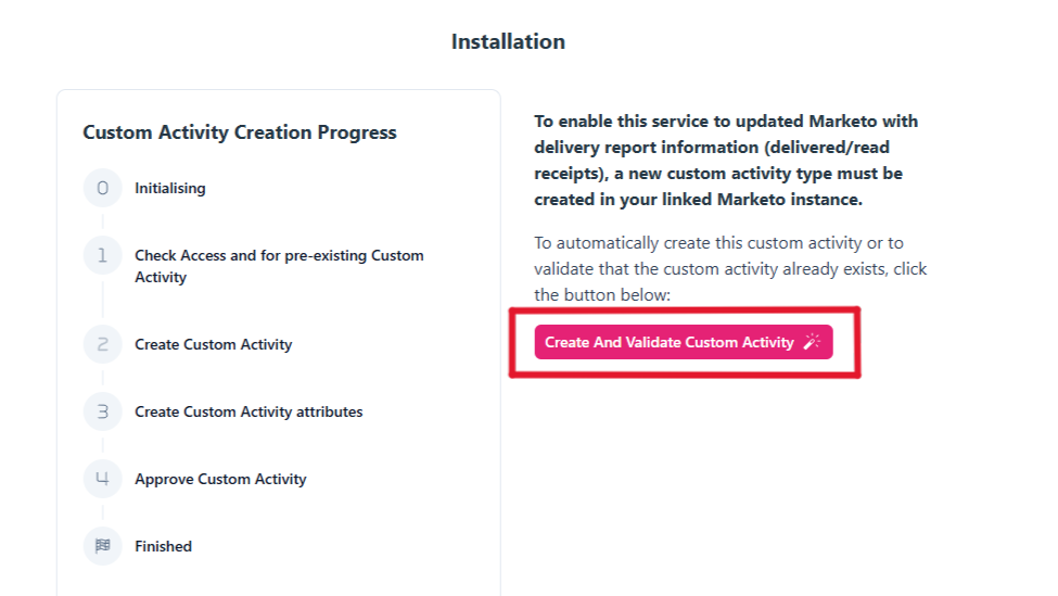 Marketo confirm installation
