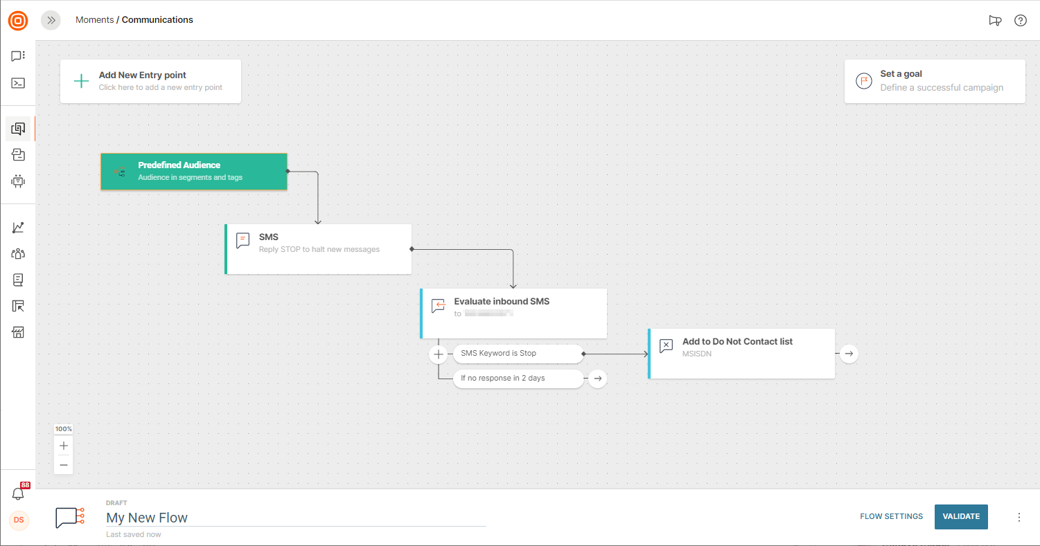 do not contact list in flow