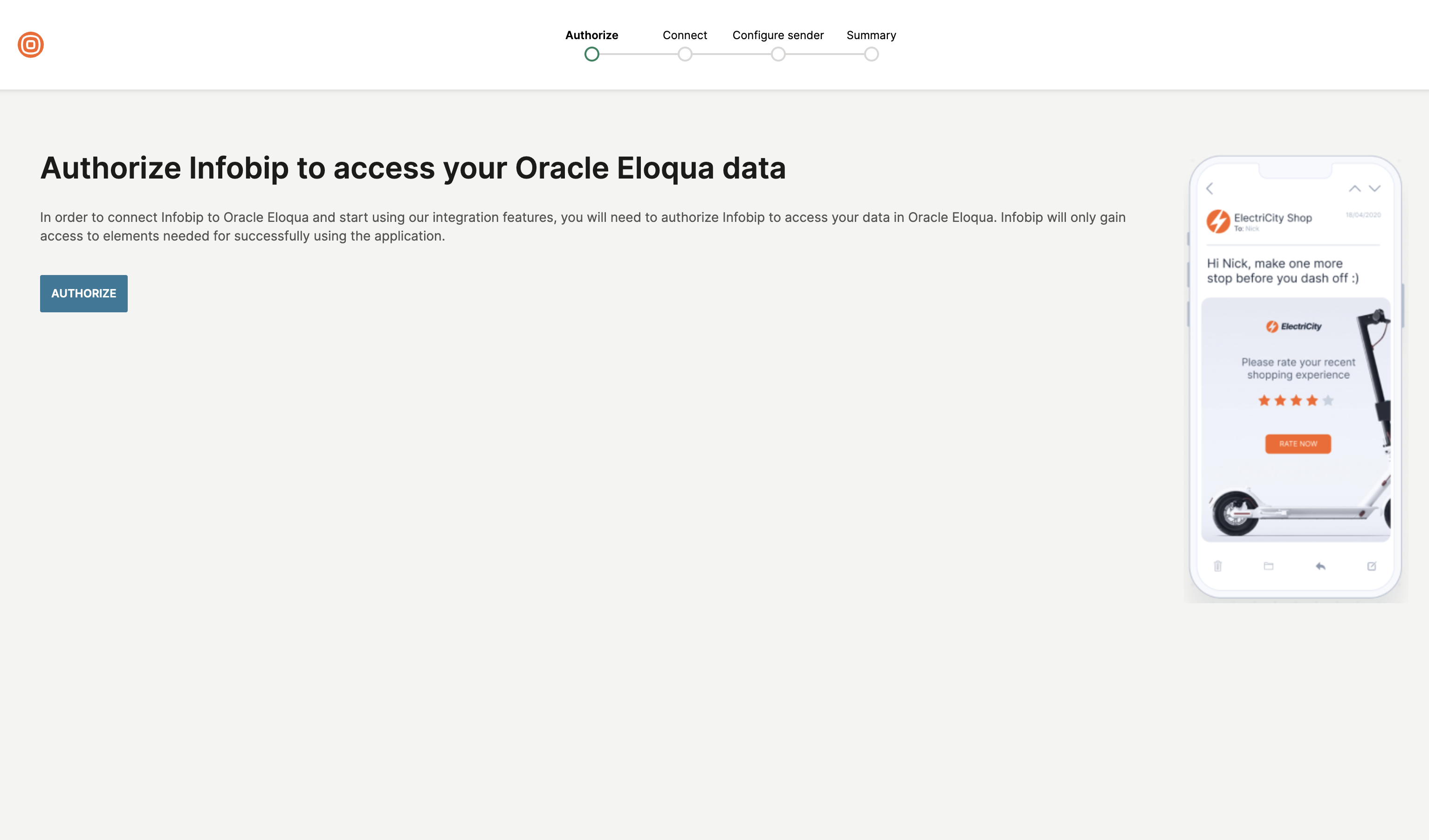 Oracle Eloqua Authorize