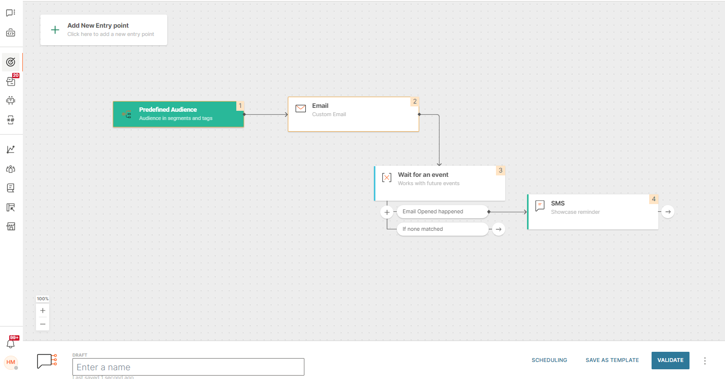 Create Flow Send SMS