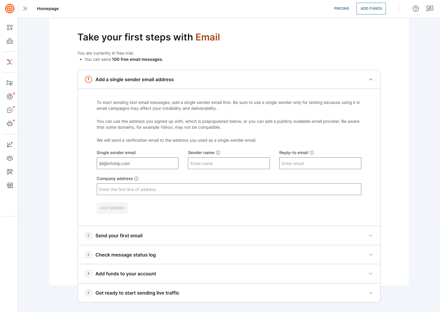 Email - First step business