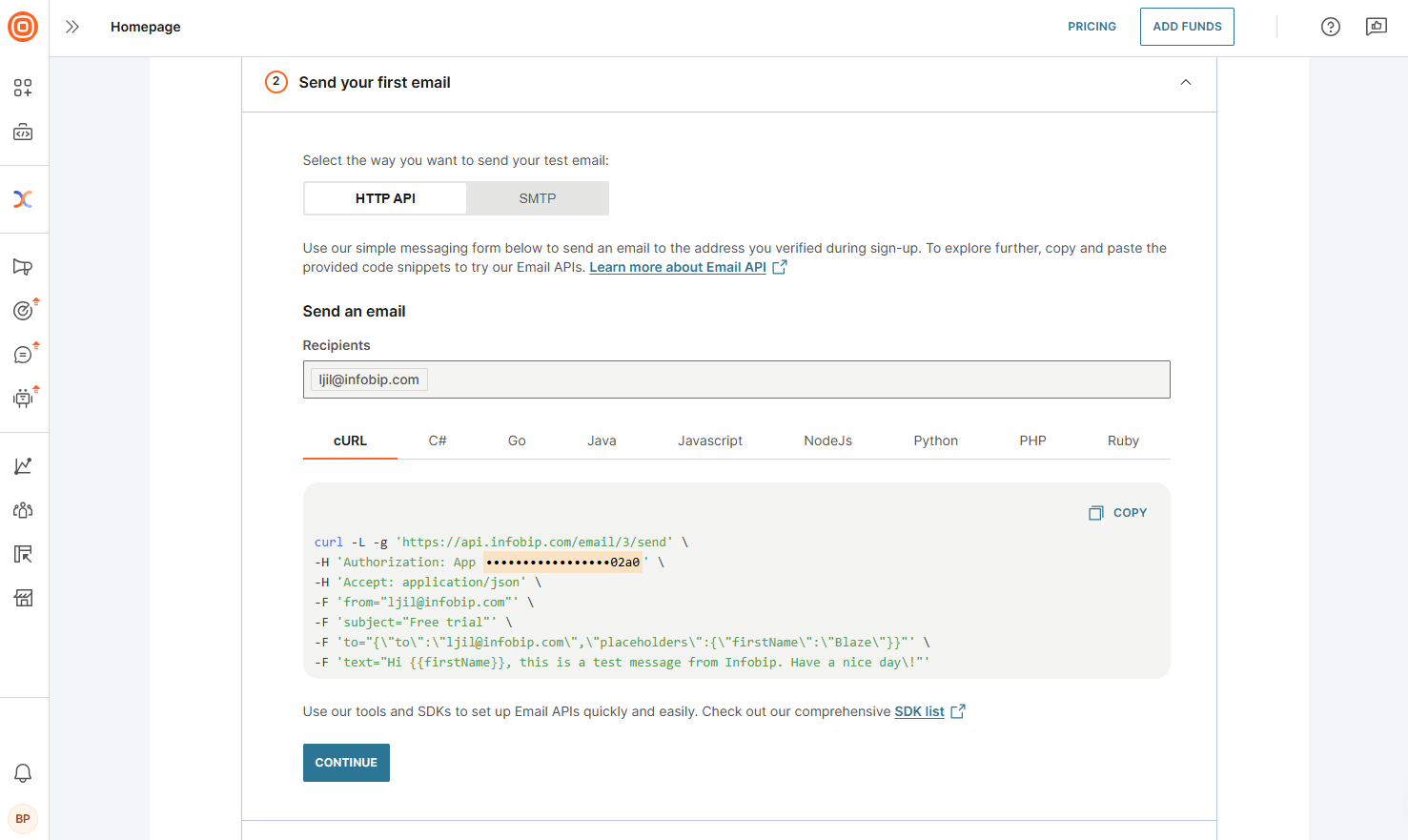 Email - Second step devs
