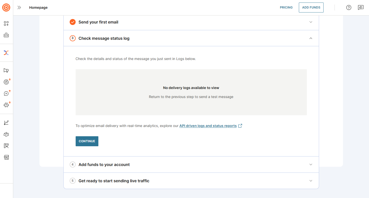 Email - Third step devs