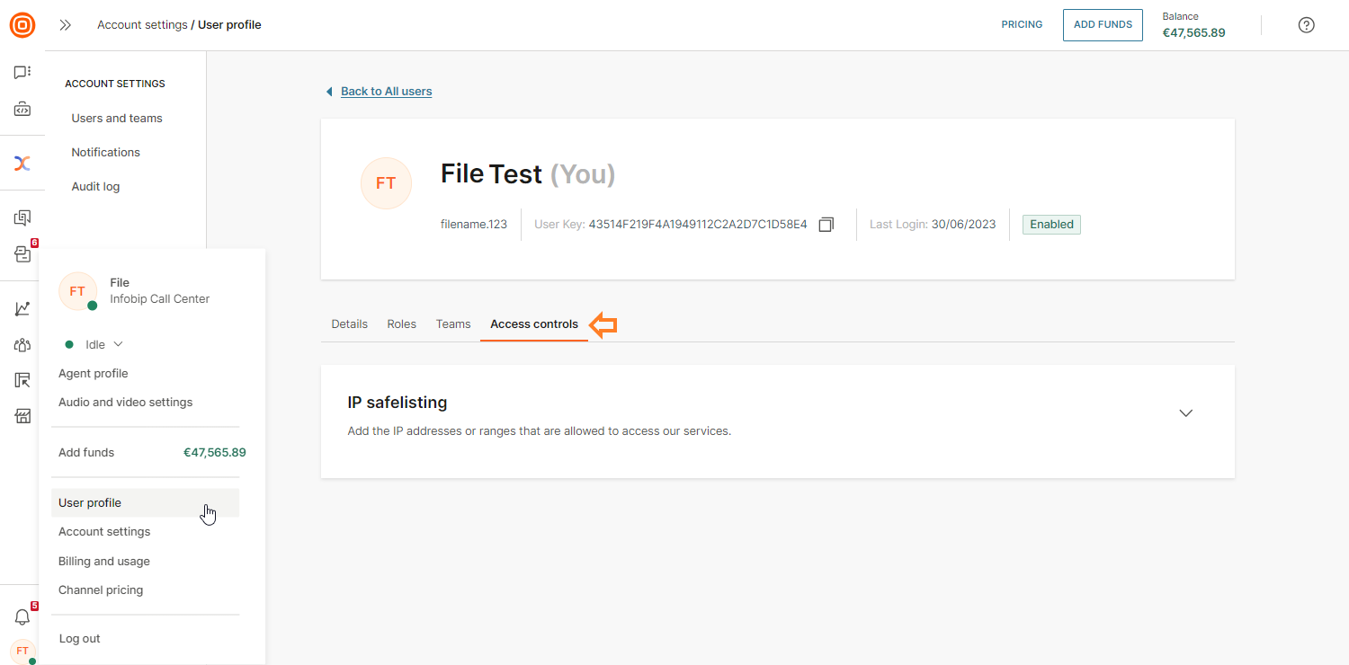 Essentials - IP safelisting