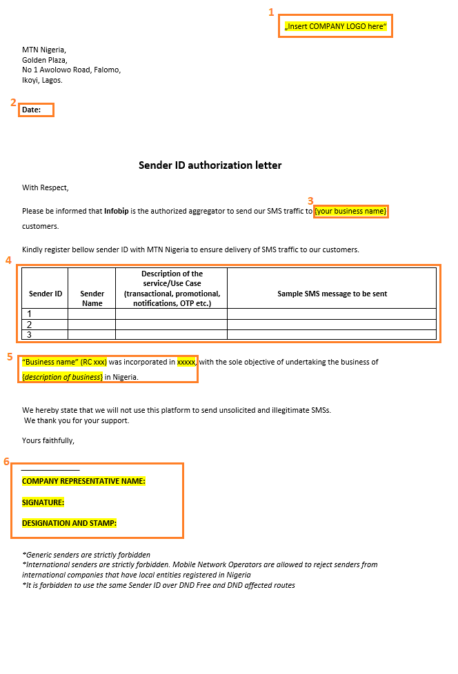 Essentials - Nigeria network authorization letter