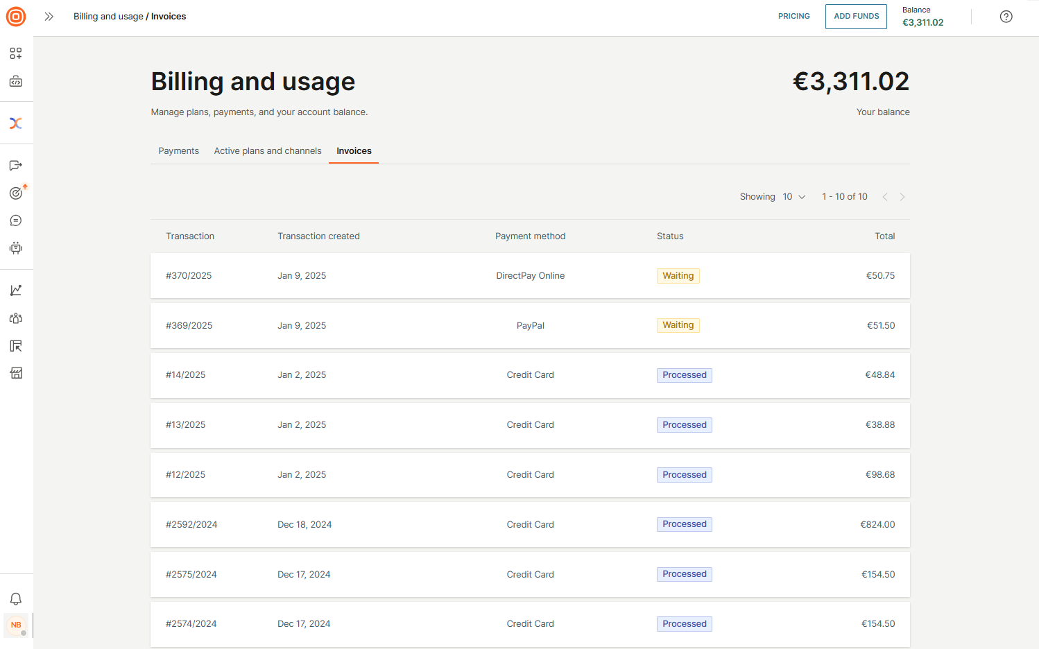 Essentials - Invoices