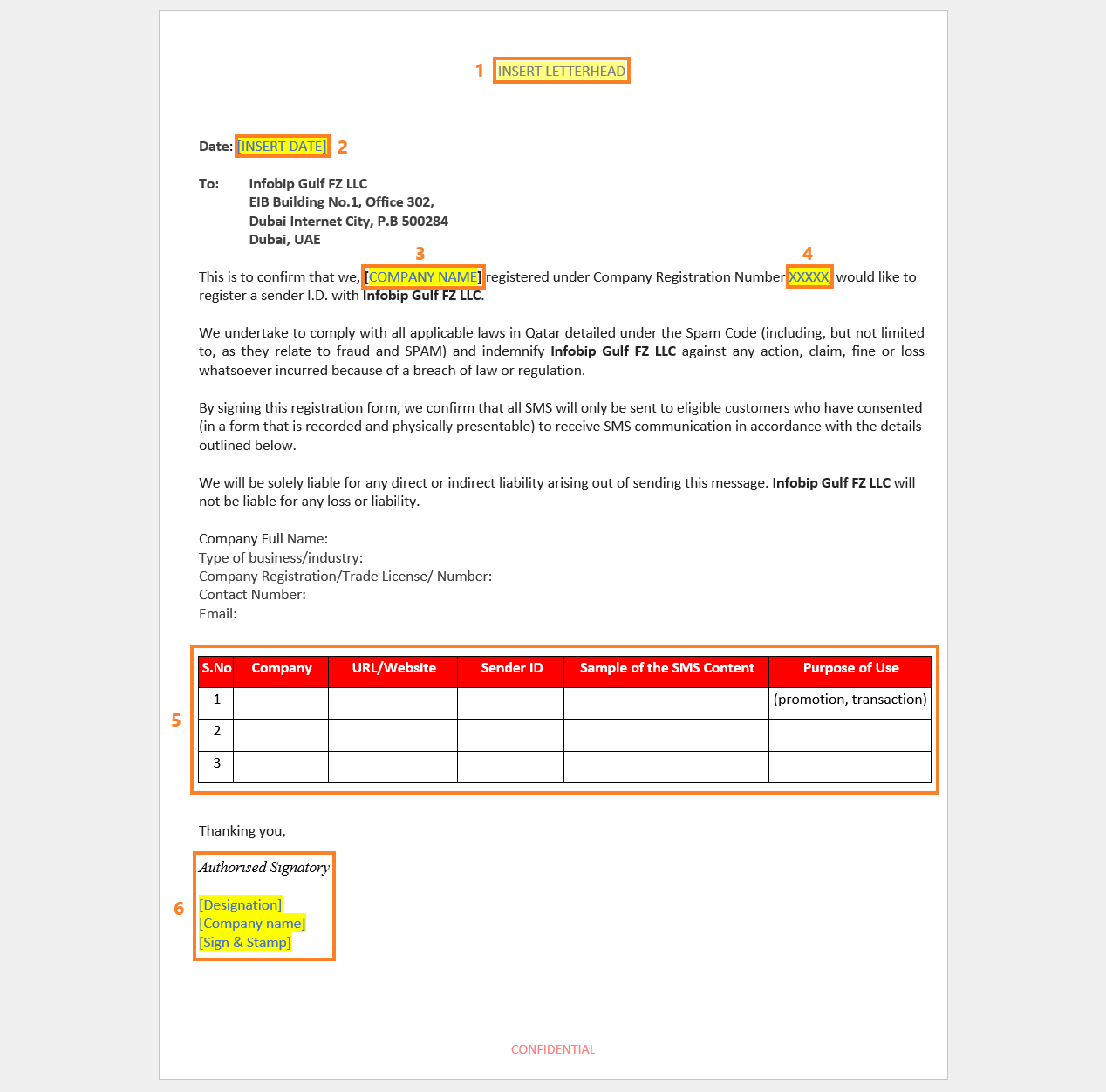 Essentials - Qatar local registration NOC letter