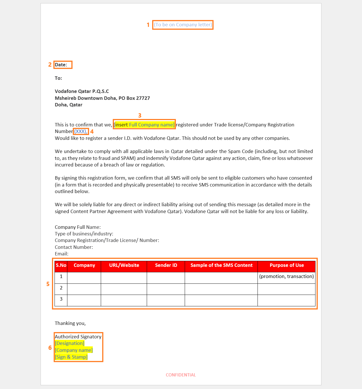 Essentials - Qatar internationa registration Vodafone