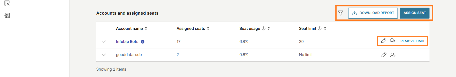 Essentials - Seats options