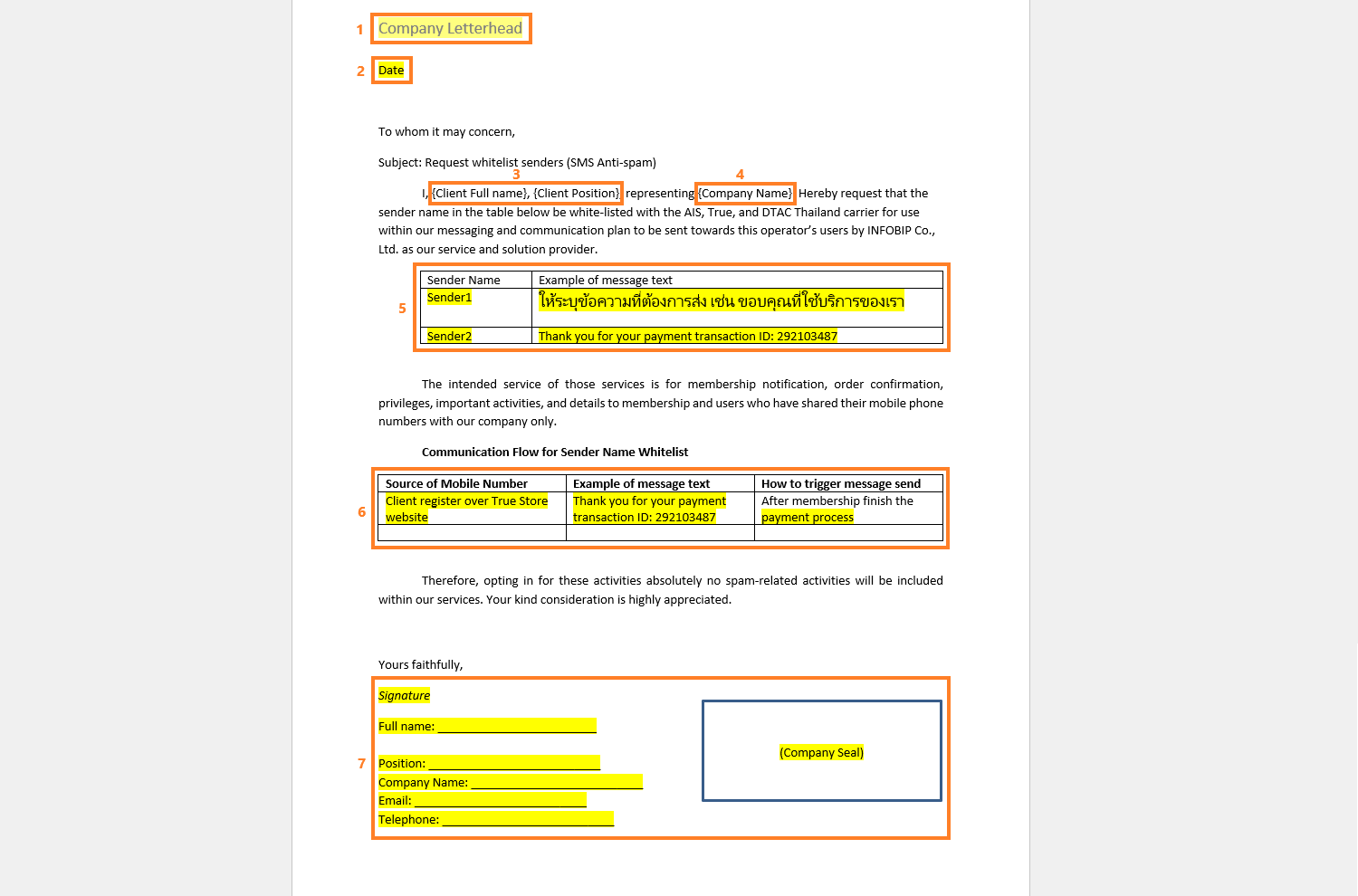 Essentials - Thailand Whitelist letter