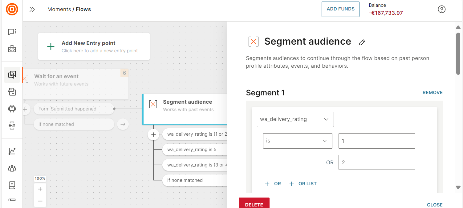 Segment audience