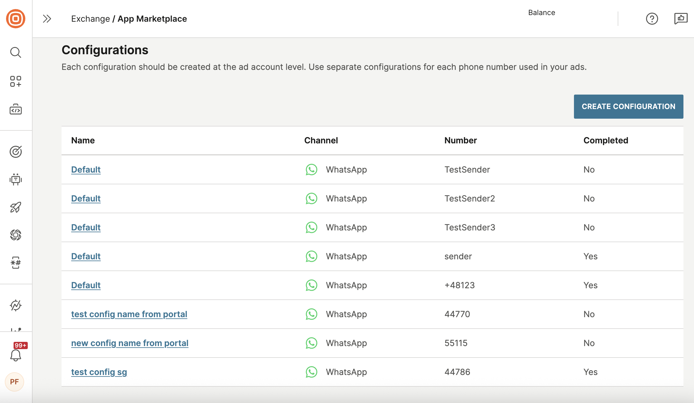GCTWA - Create configuration