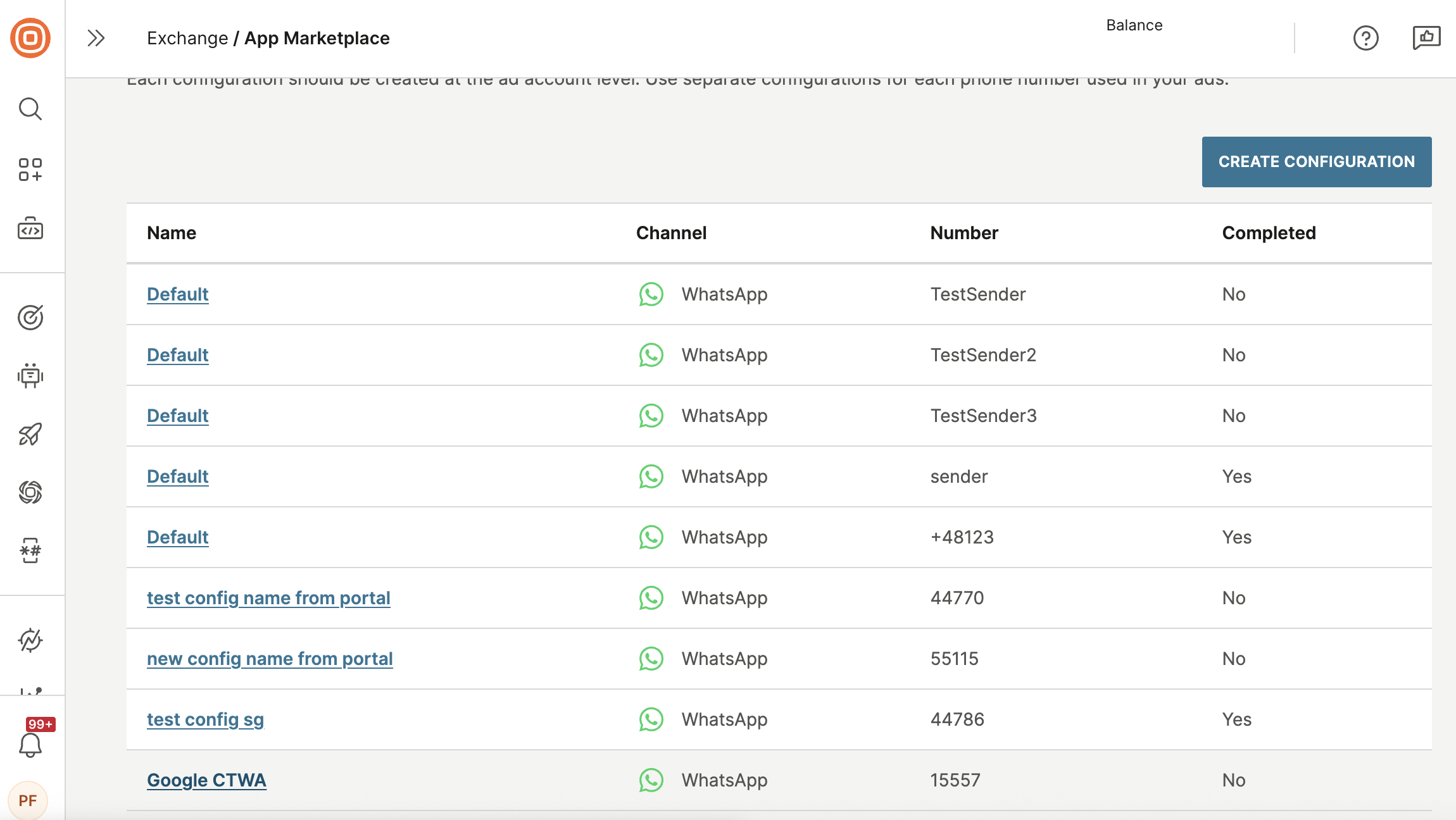GCTWA - Fetch conversion import URL