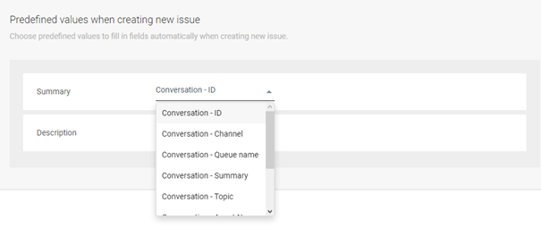 JIRA - Use predefined values when creating new issues