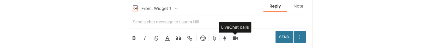 Live Chat - Start a call icon