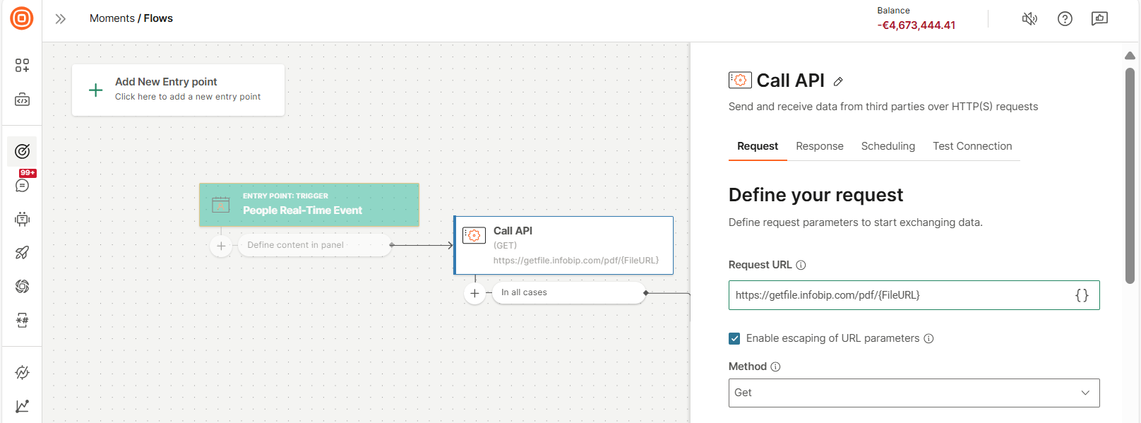 Create API request