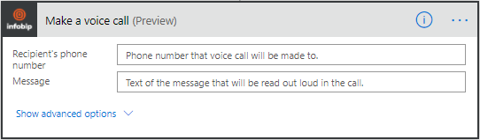 Microsoft Power Automate - Make a voice call