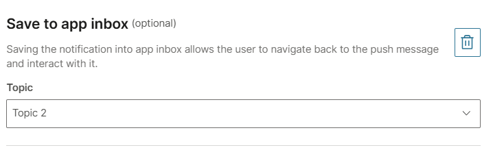 Save to app inbox