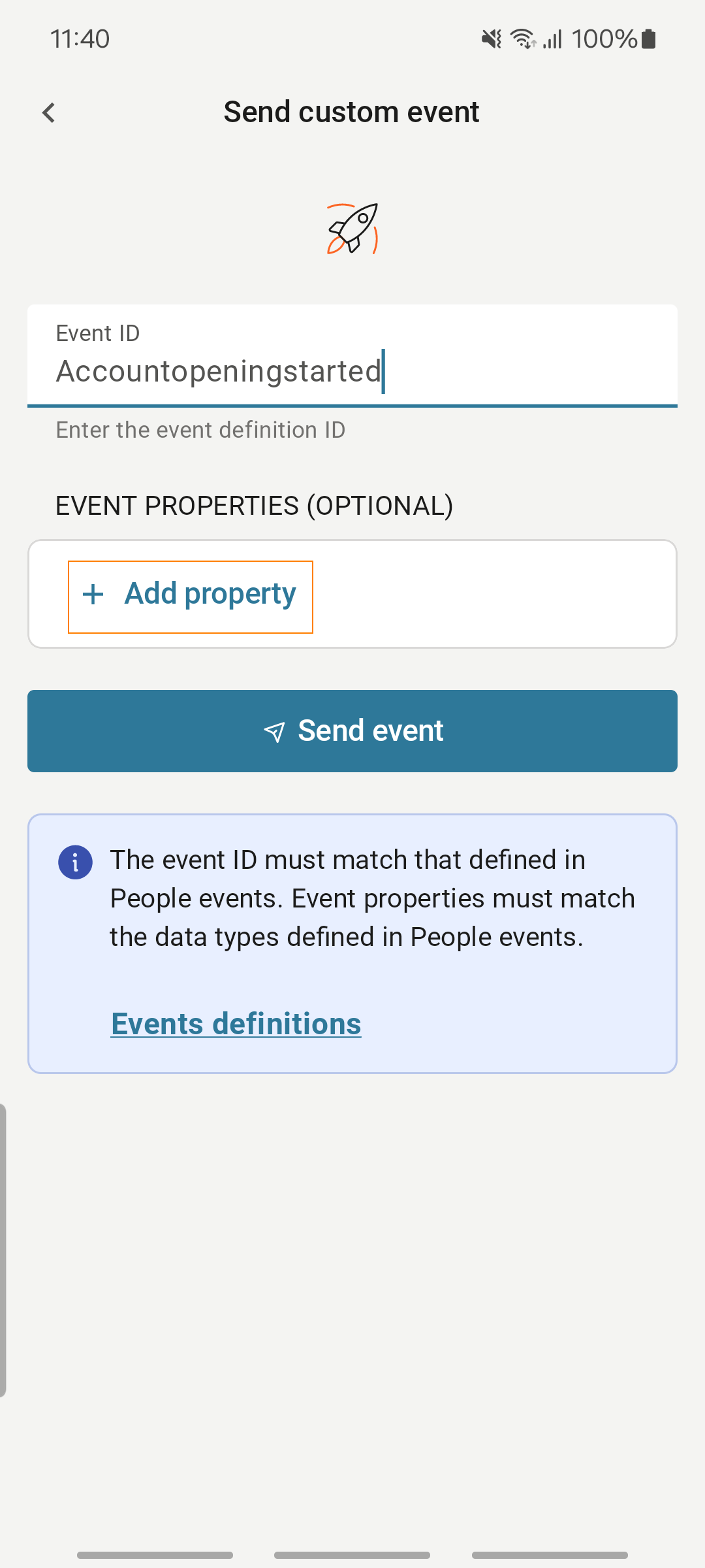 Add event properties