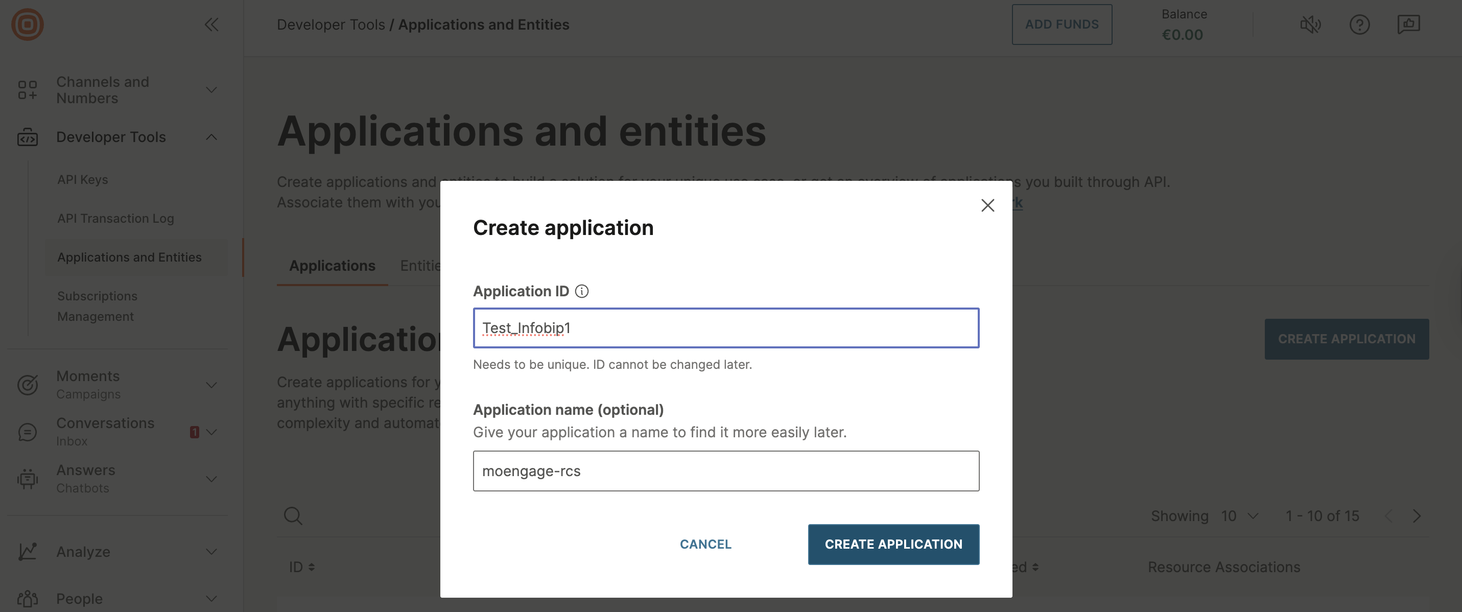 MoEngage new application