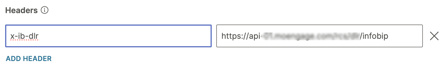 MoEngage custom header